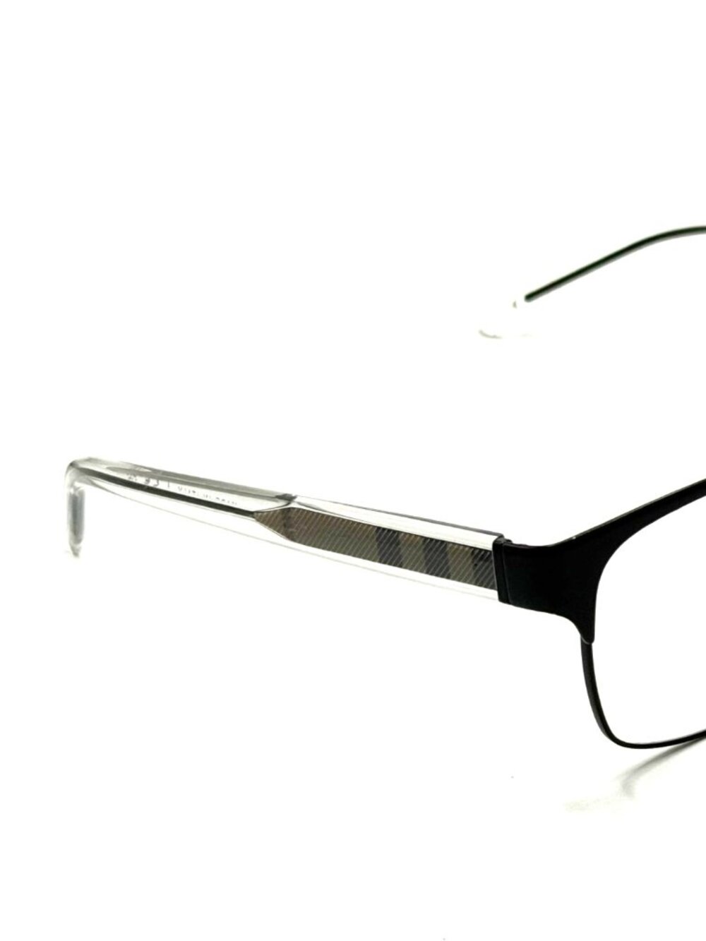 BURBERRY B 1289 1007 MATTE BLACK UNISEX EYEGLASSES 55MM 16 140 - Picture 6 of 9